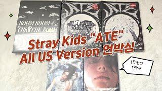 Stray Kids ATE  EVERY VERSION (Boom, Chk Chk, ATE , Letter & Accordion) TARGET EXCLUSIVE 언박싱