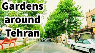 A beautiful city full of gardens - Khademabad city in Shahriar - Tehran province 4K خادم آباد شهریار