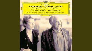 Schoenberg: Pierrot Lunaire, Op. 21 (1912) / Part 1 - I. Mondestrunken