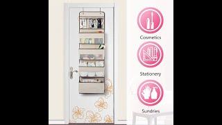 Univivi Door Hanging Organizer Nursery Closet Cabinet Baby Storage with 4 Large Pockets