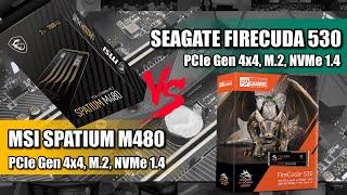 Seagate Firecuda 530 VS MSI Spatium M480 PCIe 4.0 NVMe SSD Comparison