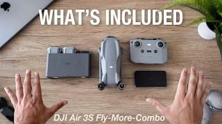 NEW! DJI Air 3S Unboxing - What's Included? (Fly More Combo)