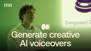 AI voiceover on Motion Array