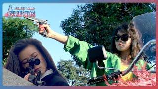 Female sniper teams up with female motorcycle assassinKills the leader with a single shotMartial