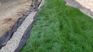 How to install a French drain at a new home in Macomb Twp., Michigan