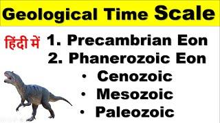 Geological time scale with events (Geography)