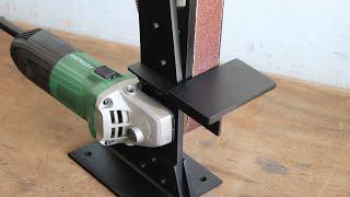 How To Make A Angle Grinder Belt Sander || Angle Grinder Attachment