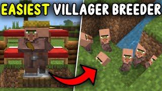 EASIEST VILLAGER BREEDER Minecraft Bedrock 1.21!