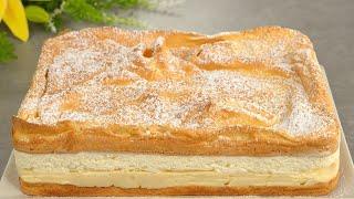 Cake in 15 minutes! The famous cake that drives you crazy! Very tasty cake! Karpatka cake