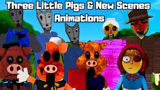 Three Little Pigs & New Scenes Animations in Three Little Pigs [Analog Horror RP]