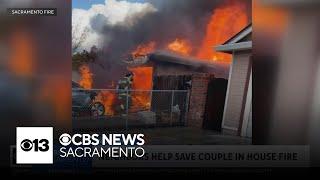 Neighbors help save couple in Sacramento house fire