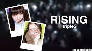 [CORRECTED/UPDATED] tripleS — RISING || Line Distribution