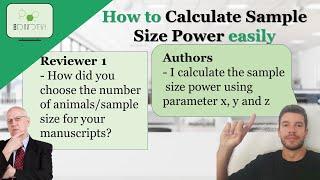 How to calculate Sample Size using Power Analysis to answer your reviewers ‍ #Power #analysis