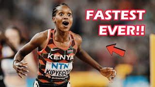 Faith Kipyegon FASTEST 1500m Ever in Africa || Olympics Trials 2024