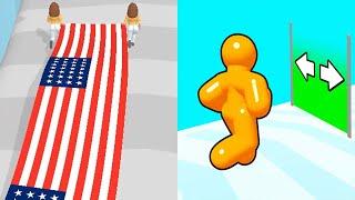 Flag Painters VS Tall Man Run - All Levels SpeedRun Gameplay #3