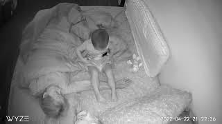Monitor Captures: baby playing with toys before bed time