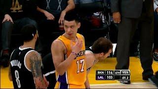 Jeremy Lin Gets on Bojan Bogdanović for Late-Game Layup