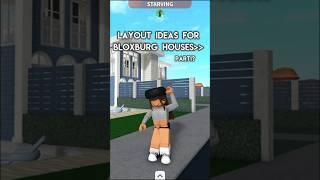 Layout ideas for Bloxburg houses #shorts