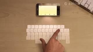 [Video Throwback] iPhone 5 Features 2 of 4   Laser Keyboard (Source: @AatmaStudio)