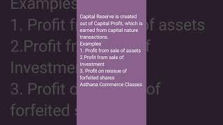 Capital Reserve #cafoundation #cbse #cbseclass12 #commerce #youtubeshorts #shorts #cafoundation