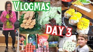 VLOGMAS 2023 DAY 3|  Easy S'mores Dip, Sushi, & Christmas Shopping