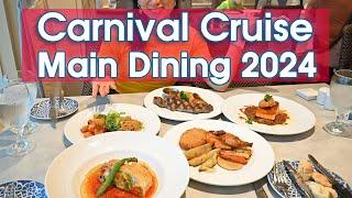 Carnival Cruises Dinner Guide | Menus & Food at MDR