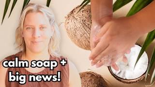 COCONUT milk soap making + EXCITING NEWS!