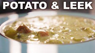 Hearty leek and potato soup