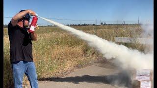 Sentry 2.5 lb Dry Chemical Fire Extinguisher Demonstration