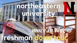 Northeastern University college move-in vlog & realistic freshman dorm tour! move to college with me