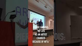 Artist Pierre Gervois: "The life of many artists was changed by #NFTs in mid-2021" #nft #artist