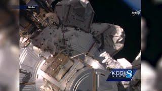 Iowa native, NASA astronaut makes record-breaking spacewalk