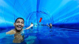 We Made Tunnel Swimming Pool - Super Amazing
