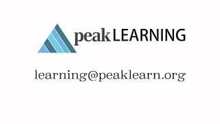 Peak Learning Basics about the Admin Menu and Reporting