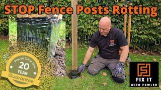 Stop Fence Posts From ROTTING for 20 Years