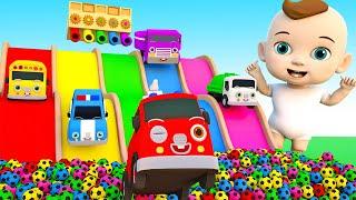 Surprise eggs song - Baby songs firetruck color pool play - Nursery Rhymes & Kids Songs