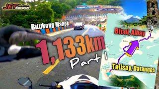 THE 1,133km SUPER SOLO LONG RIDES!! | TALISAY, BATANGAS to BICOL REGION Part 1 (1/7)