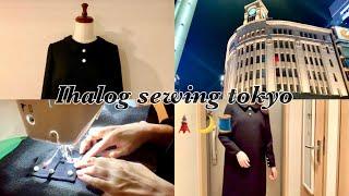 [sewing vlog] making little black dress on 2023' final monthly‍⬛ Made in Tokyo