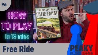 How to play Free Ride (Freie Fahrt) board game - Full teach - Peaky Boardgamer