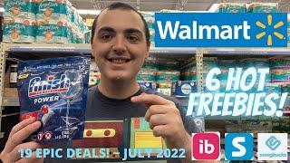 6 HOT WALMART FREEBIES! ~ 19 EPIC COUPONING DEALS! ~ JULY 2022