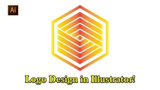 Geometric | Isometric Logo Design Process in Adobe Illustrator!