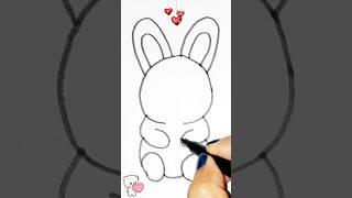 Rabbit Drawing Easy  Rabbit Drawing  #shorts  #youtubeshorts  #shortsfeed  #drawing #rabbit