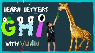 Yuan teaches | letters G, H, and I | Fun Facts about Giraffe, Hippopotamus, and Iguana