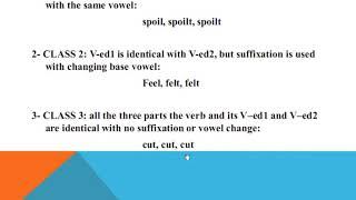 Irregular Lexical Verbs in English