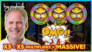 X3 & X5 MULTIPLIERS, MASSIVE! Timber Wolf Gold Revolution - BEYOND JACKPOT!