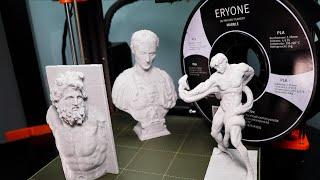 Printing with Marble PLA / Easy and Fast Stone look for Sculptures!