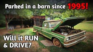 BARN FRESH 1972 Ford F100! Will it RUN & DRIVE after 30 Years?!