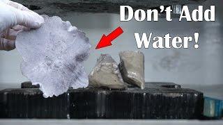 Don't Spray Sodium Metal With Water After Flattening It In A Hydraulic Press!