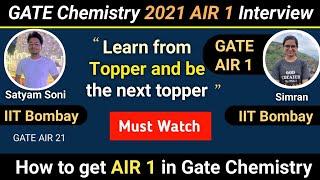 Interaction with Simran(GATE AIR-1) |Chemistry |2021