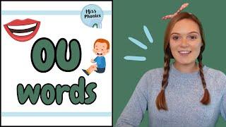 'ou' Words | Blending Phonics | ou Words with Pictures | Learn to Read | British Teacher